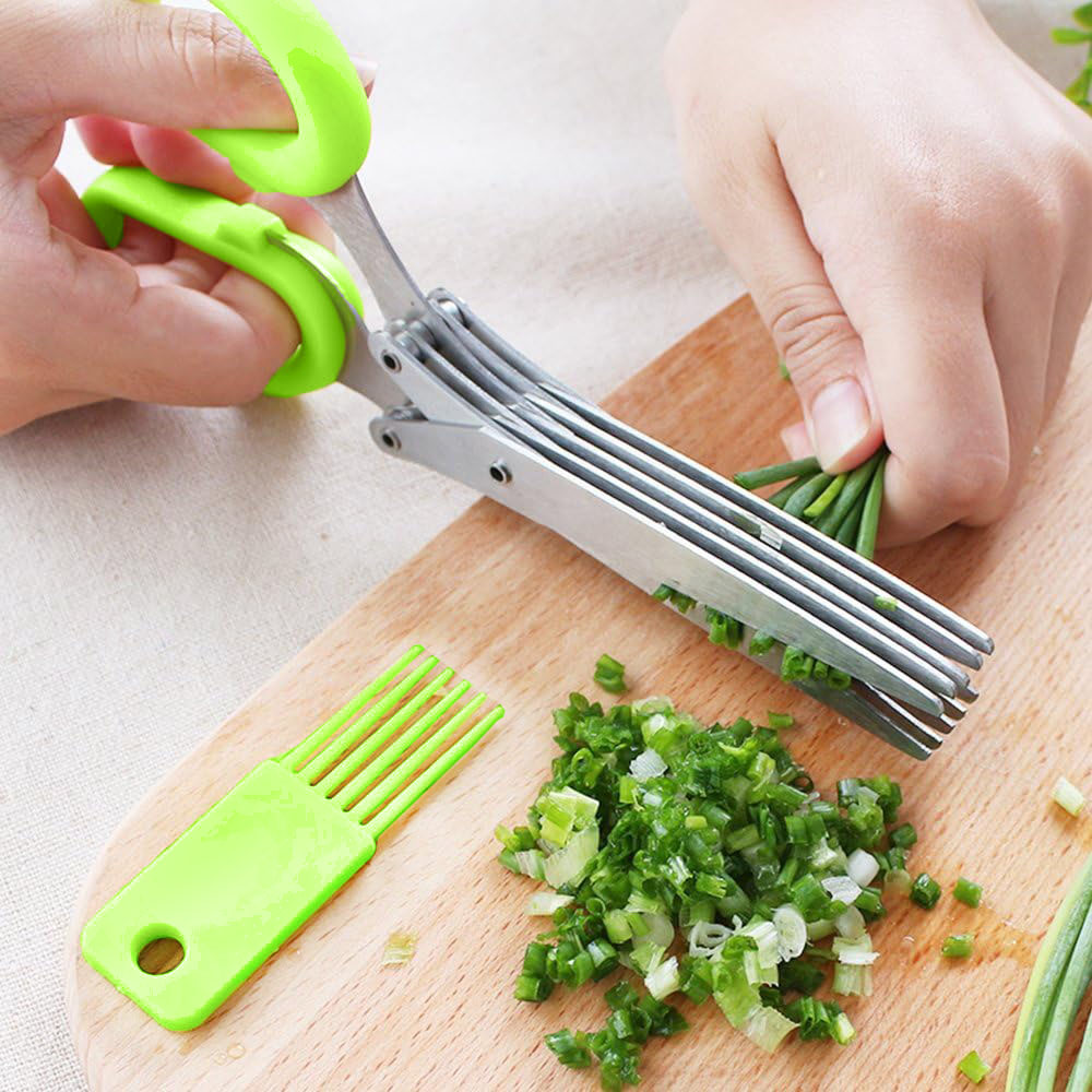 Home Cooking Help - 1 Stuk Multifunctionele Roestvrijstalen 3/5-laags Keukenschaar