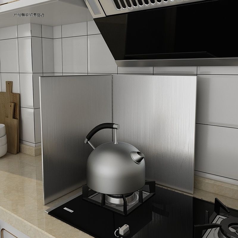 Home Cooking Gas Stove - Oliebaffle Keuken Roestvrijstalen oliebaffle Verdikte gasfornuis