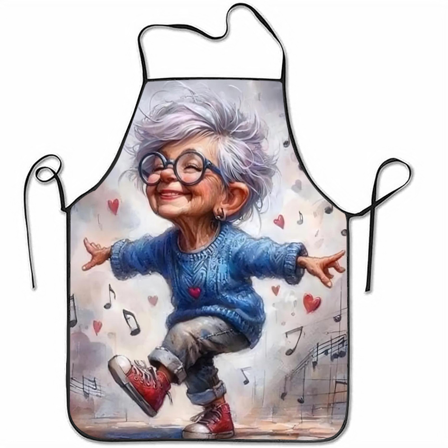 Mom'S Home Cooking - Grappige Dansende Oma Schort, Schattige Oudere