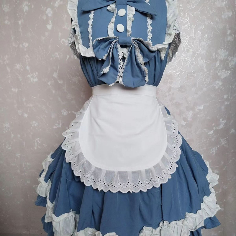 Home Cooking Service - Vrouwelijke halfhoge kookkeuken schort korte Lolita