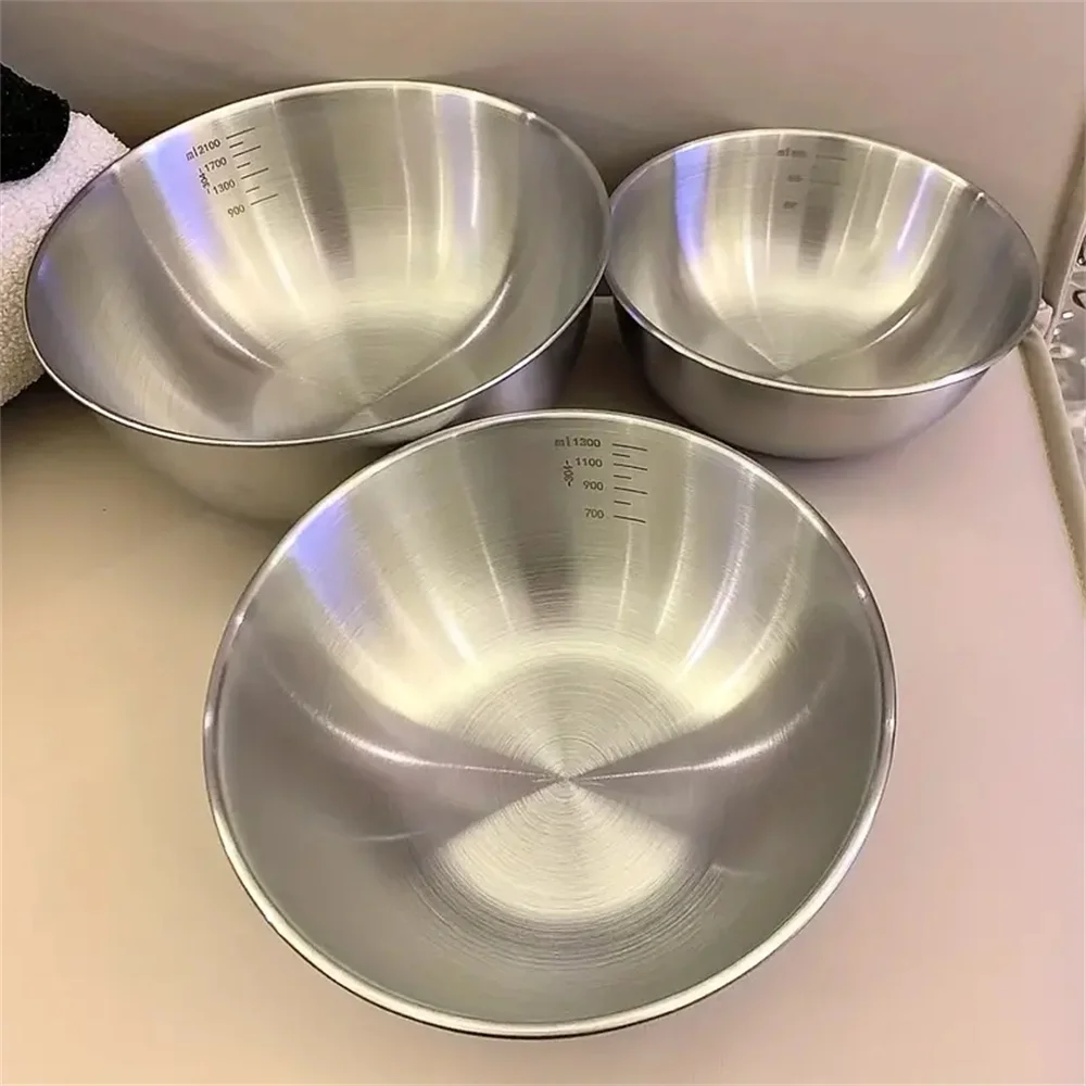 Home Cooking Food - 1-3 RVS Kommen Set Met Schaalverdeling