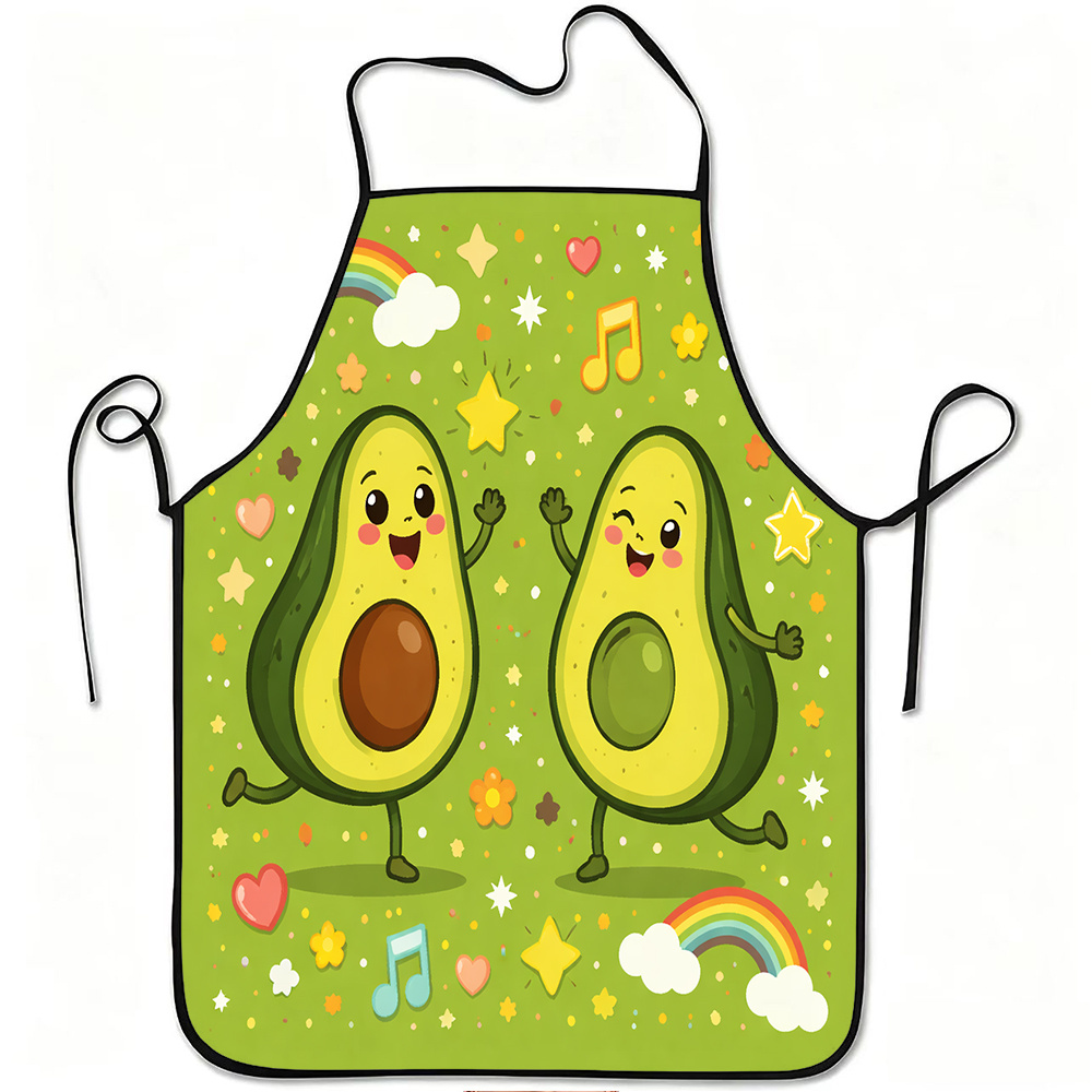 Mom'S Home Cooking - Schattig dansend avocado-schort, grappig fruit keukenschort,