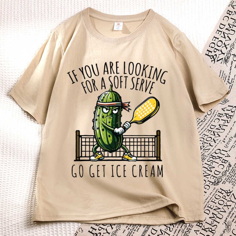 Home Cooking Game - Soft Serve Pickleball Joke T-shirt Dames