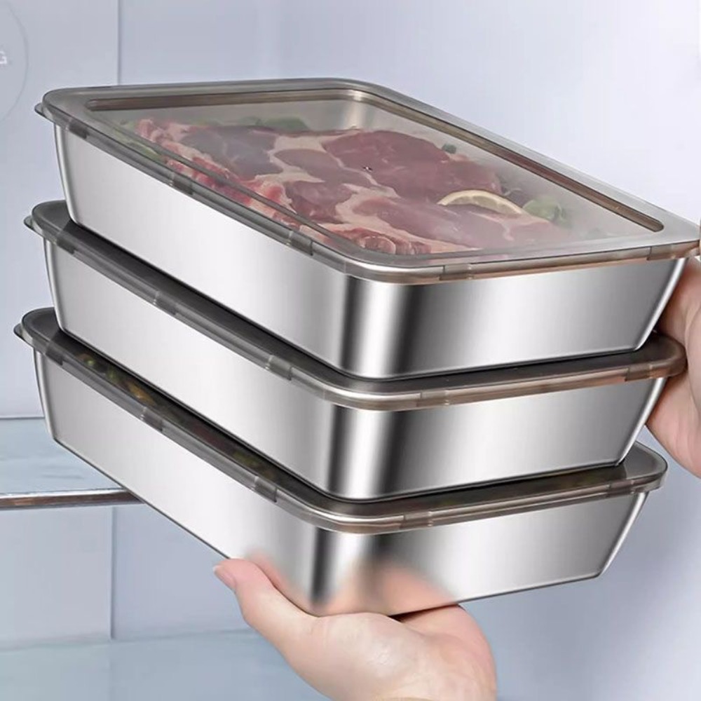 Home Cooking Food - Serveerschaal van roestvrij staal van voedingskwaliteit