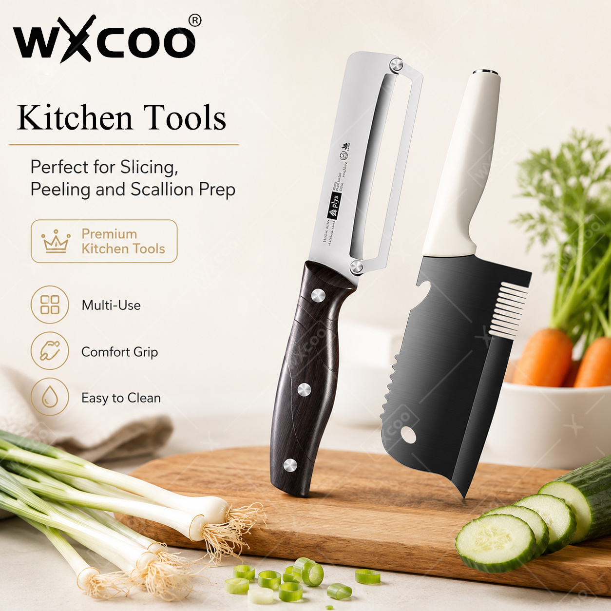 Home Cooking Help - WXCOO RVS Prei Snijder Schiller Handschraper