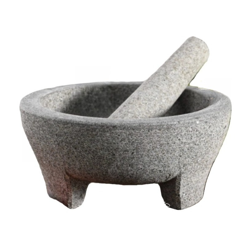 Mortar Pestle Granite - Natuurstenen granieten vijzel voor kruiden, specerijen,