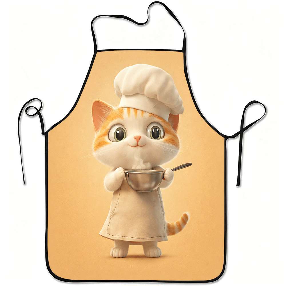 Mom'S Home Cooking - Schattige kattenschort voor koks, schattig keukenschort