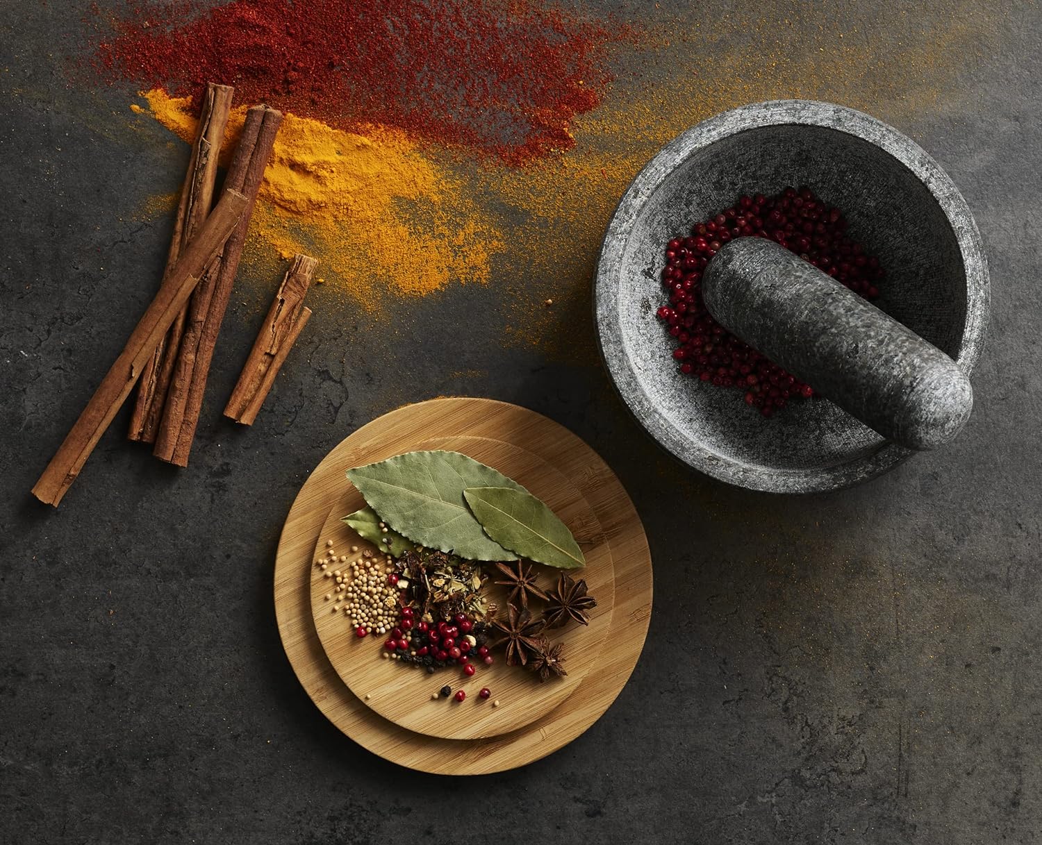 Bamboe hoes voor granieten sta - Mortar Pestle Granite recensie en prijs