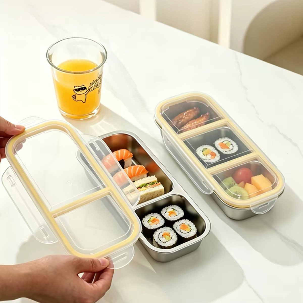 Roestvrijstalen voedselopslagc - Home Cooking Food recensie en prijs