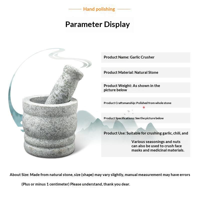Natuurlijke granieten vijzel e - Mortar Pestle Granite recensie en prijs