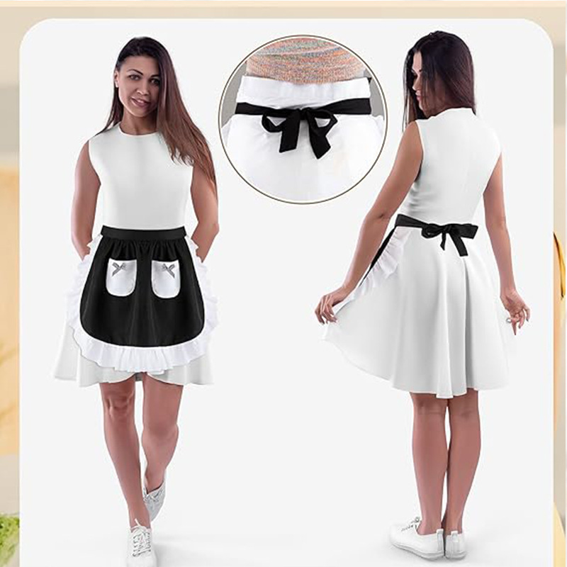 Elegante korte kantenschort me - Home Cooking Service recensie en prijs
