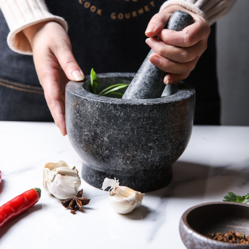 Vijzel- en stamperenset Zware  - Mortar Pestle Granite recensie en prijs