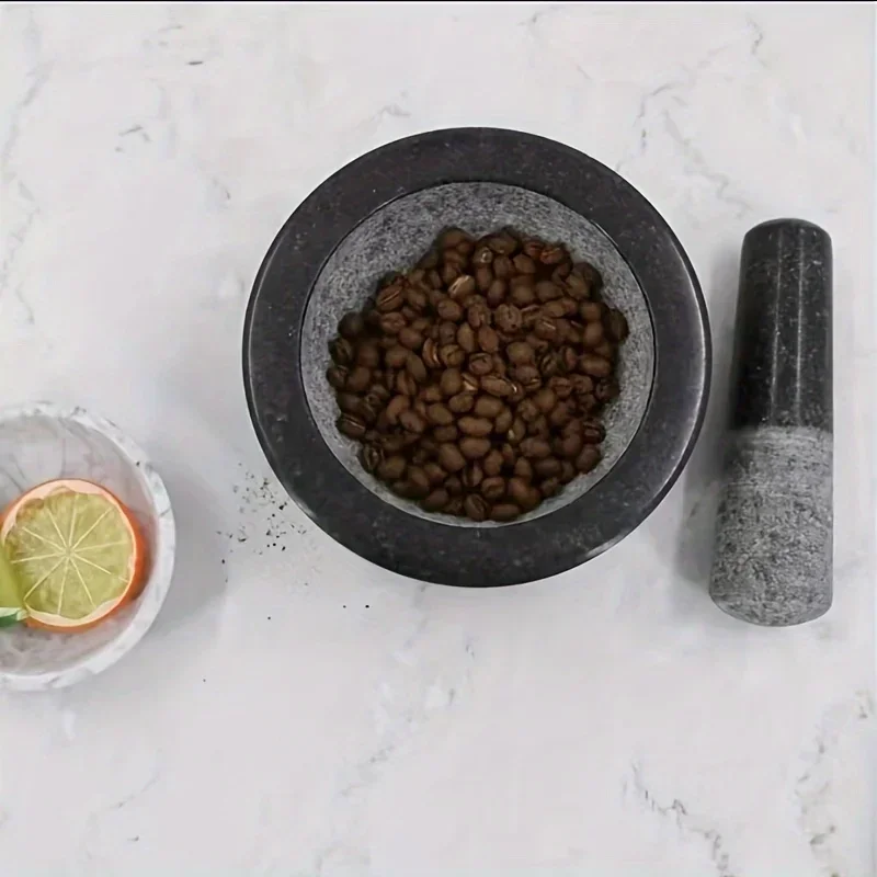 Vijzel en stamper, gepolijste  - Mortar Pestle Granite recensie en prijs