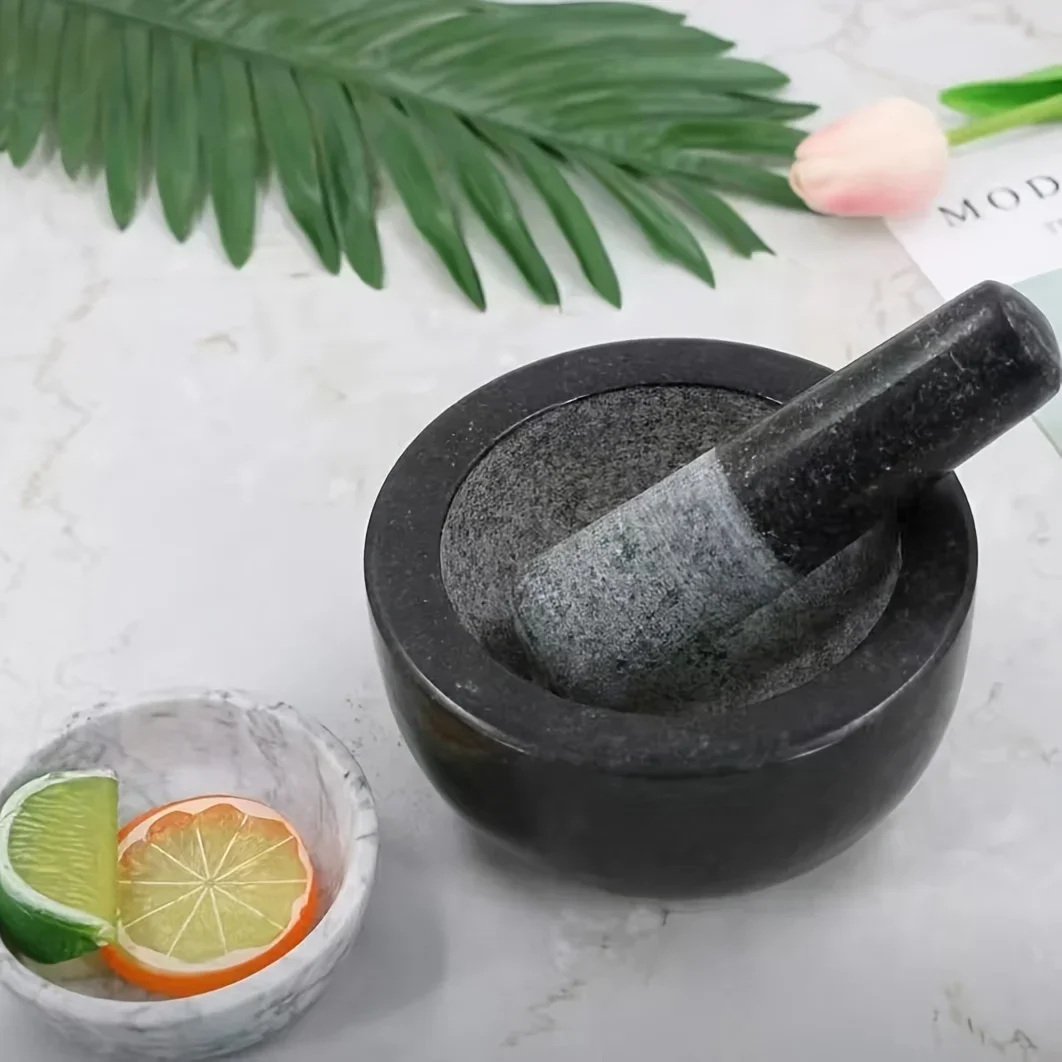 Vijzel en stamper, gepolijste  - Mortar Pestle Granite recensie en prijs