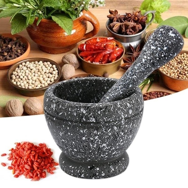 Mortel, maalkom, knoflookpers, - Mortar Pestle Granite recensie en prijs