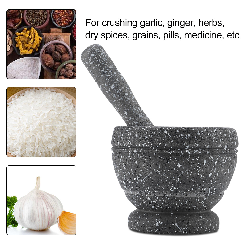 1 Pc Handleiding Plastic Vijze - Mortar Pestle Granite recensie en prijs