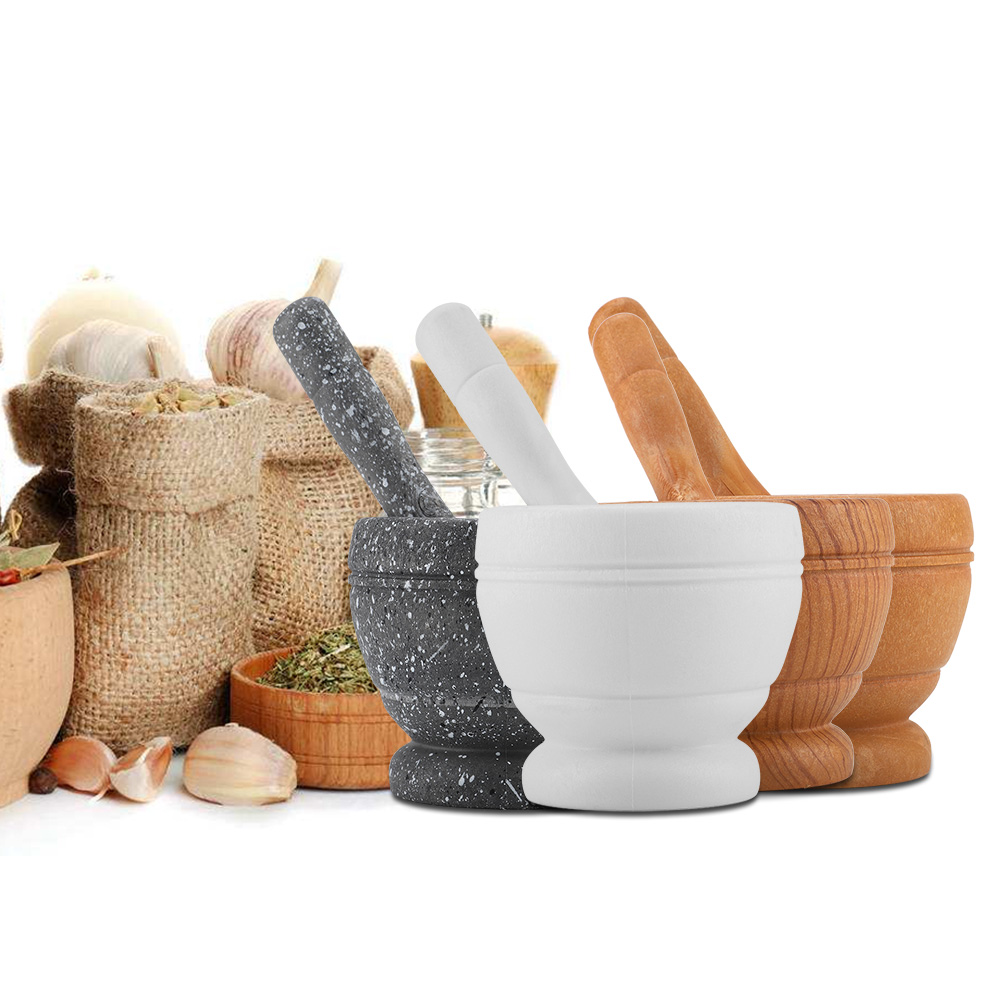 1 Pc Handleiding Plastic Vijze - Mortar Pestle Granite recensie en prijs