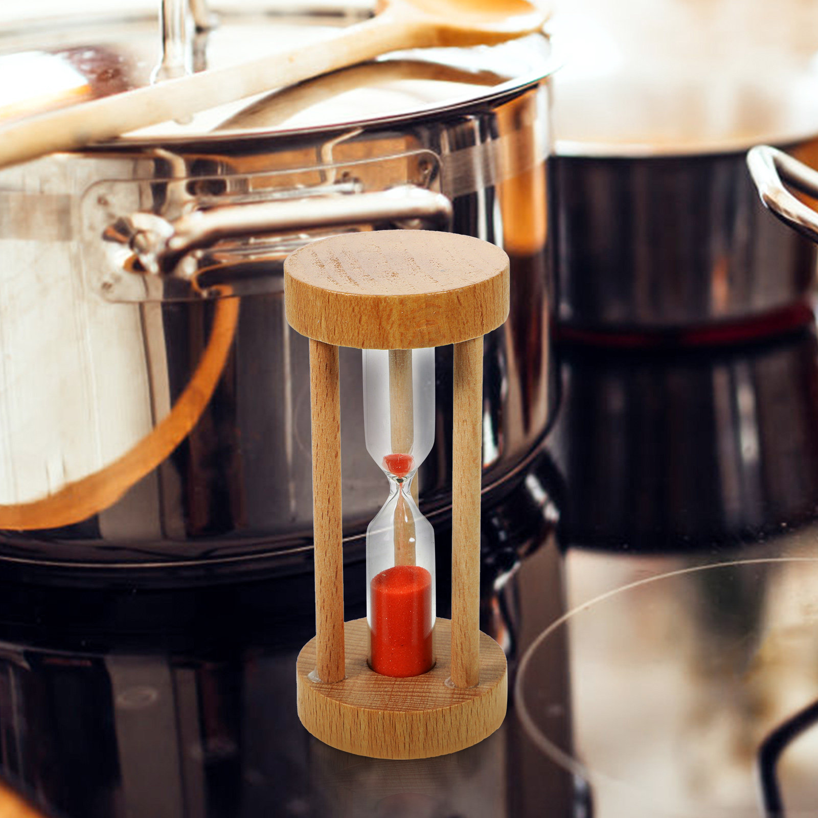 Houten zandloper, 3 minuten, r - Home Cooking Game recensie en prijs
