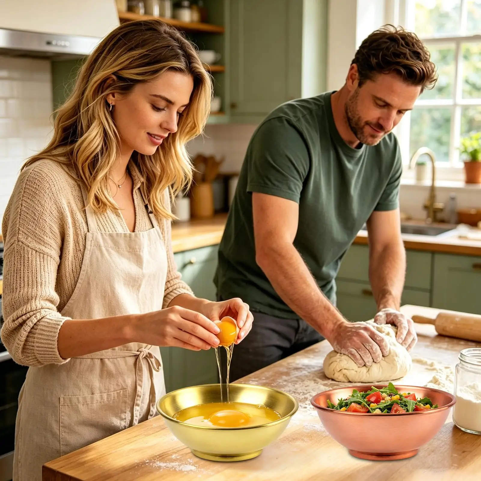Koperen schaal, grote opbergco - Home Cooking Food recensie en prijs