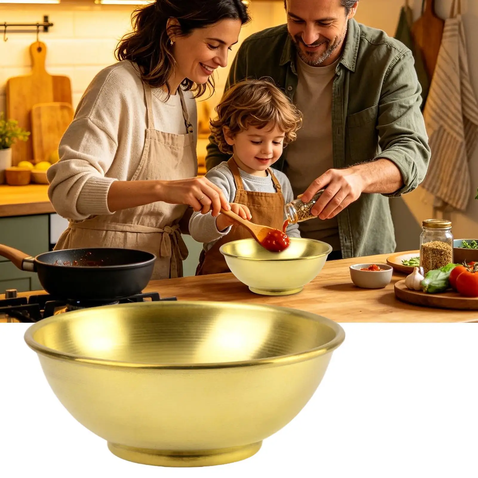 Koperen schaal, grote opbergco - Home Cooking Food recensie en prijs